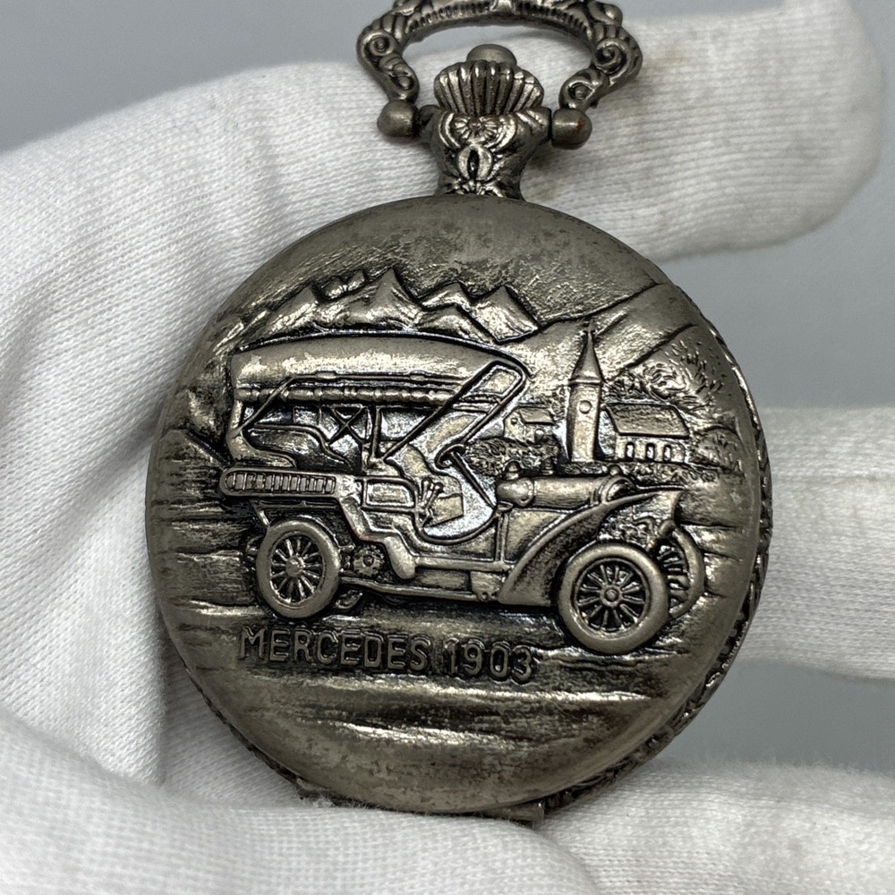 Vintage Citron Mercedes 1903 Mens QUARTZ  Pocket Watch! Running!